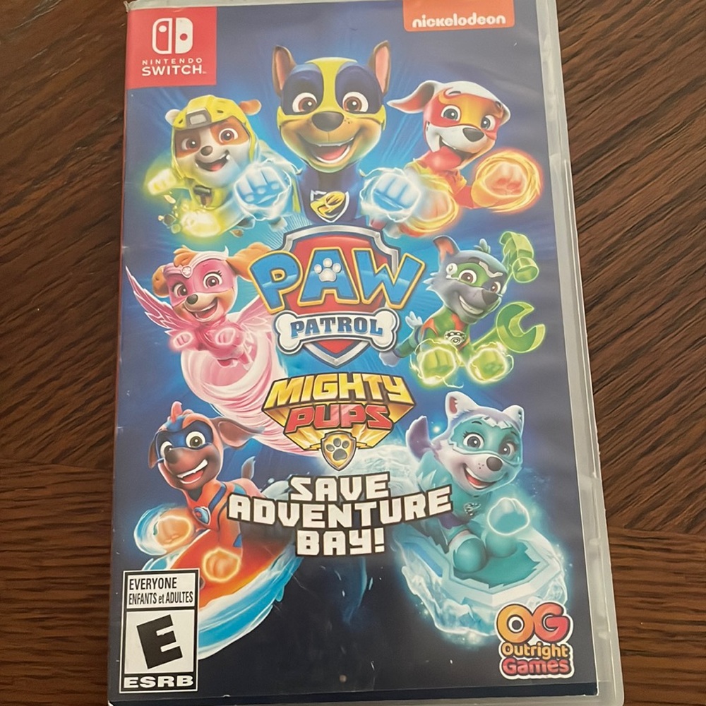 Nintendo switch paw patrol mighty pups